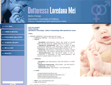 Tablet Screenshot of dottoressaloredanamei.it